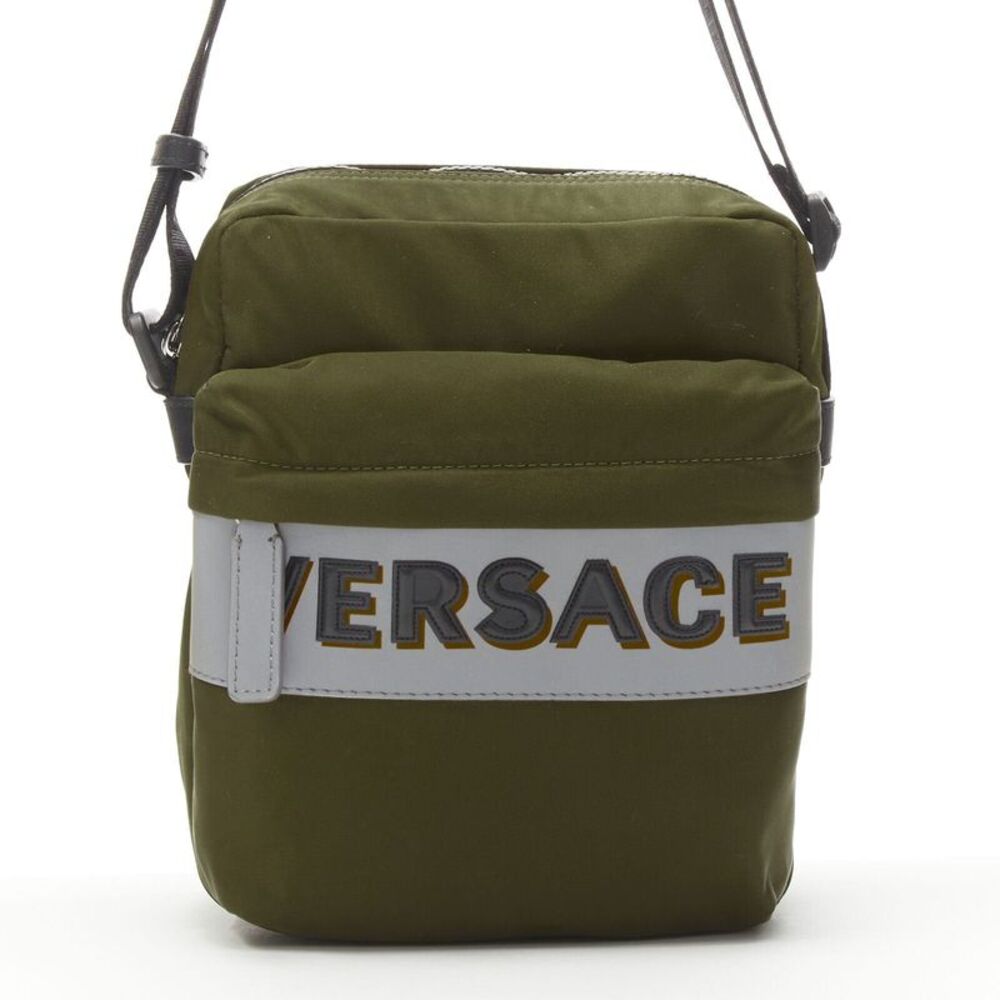 Versace Logo Nylon Crossbody Bag